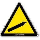 Caution With Gas Bottles Warning