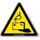 Warning Battery Hazard