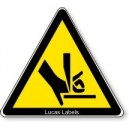 Warning Shape Blade Finger loss