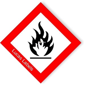 CLP GHS Flammable Safety Symbol