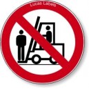 No Standing On Forklifts