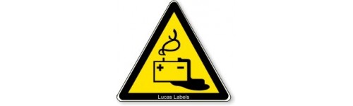 Warning Battery Hazard
