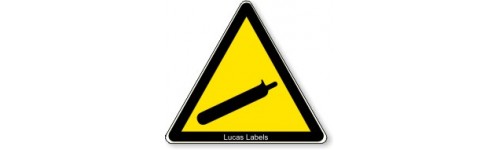 Caution With Gas Bottles Warning