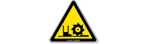 Warning Danger Cutter Toe Loss