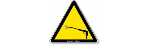Warning Pressure Jet Wash