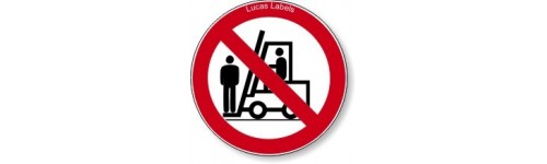 No Standing On Forklifts