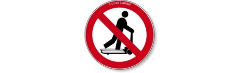 No Scooting On Pallet Lifts